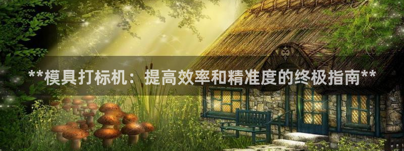 太阳股份有限公司：**模具打标机：提高效率和精准度的终极指南**