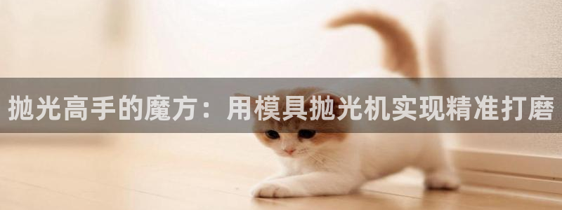 太阳集团电子游戏官方网站：抛光高手的魔方：用模具抛光机实现精准打磨