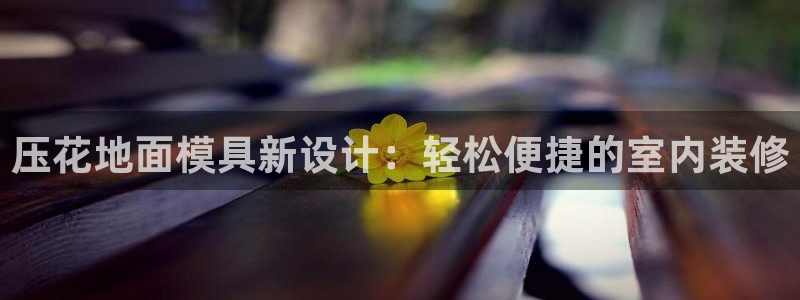 太阳集团娱乐网8722手机登录：压花地面模具新设计：轻松便捷的室内装修