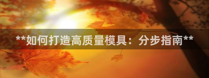 太阳集团app十佳平台有哪些：**如何打造高质量模具：分步指南**