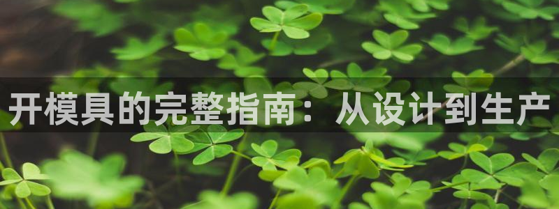 太阳gg会员登录：开模具的完整指南：从设计到生产