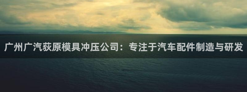 suncitygroup太阳集团--官方网站：广州广汽荻原模具冲压公司：专注于汽车配件制造与研发